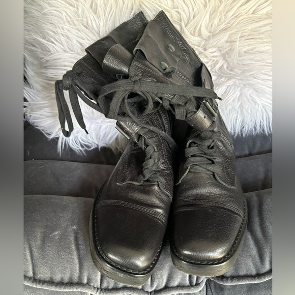 Ann Demeulemeester Shoes - Ann Demeulemeester Leather Ankle Boots Size 38